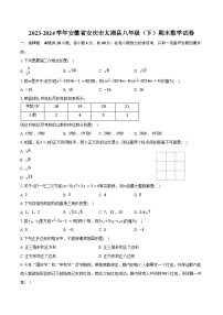 2023-2024学年安徽省安庆市太湖县八年级（下）期末数学试卷(含答案）