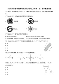 2023-2024学年湖南省邵阳市大祥区八年级（下）期末数学试卷（含答案）