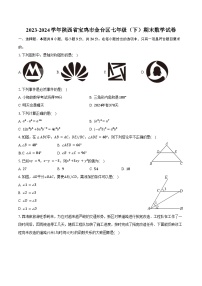 2023-2024学年陕西省宝鸡市金台区七年级（下）期末数学试卷（含答案）