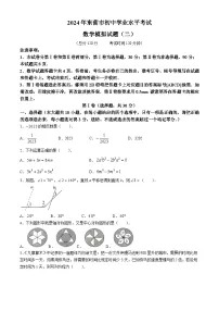 2024年山东省东营市初中学业水平考试数学模拟试题(二)