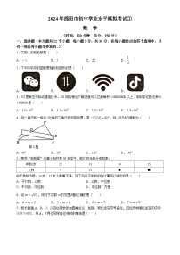 2024年四川省绵阳市游仙区中考模拟预测数学试题(无答案)