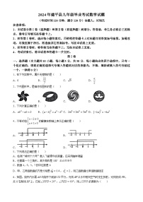 2024年辽宁省朝阳市建平县九年级毕业考试模拟数学试题