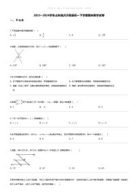 [数学][期末]2023_2024学年山东临沂沂南县初一下学期期末数学试卷