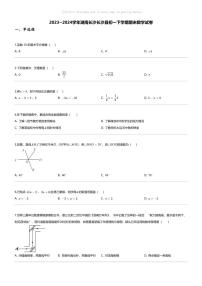 [数学][期末]2023_2024学年湖南长沙长沙县初一下学期期末数学试卷