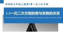 初中1.3 一元二次方程的根与系数的关系课文配套课件ppt