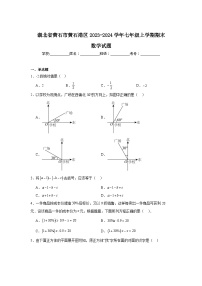 湖北省黄石市黄石港区2023-2024学年七年级上学期期末考试数学试卷(含解析)