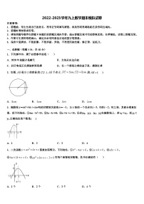 重庆合川区凉亭中学2022-2023学年九年级数学第一学期期末教学质量检测试题含解析