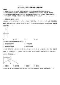 重庆江南新区2022年九年级数学第一学期期末联考试题含解析