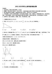 重庆市大足迪涛学校2022-2023学年数学九上期末质量跟踪监视模拟试题含解析