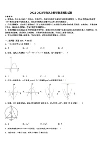 重庆市兼善教育集团2022年数学九年级第一学期期末质量检测试题含解析