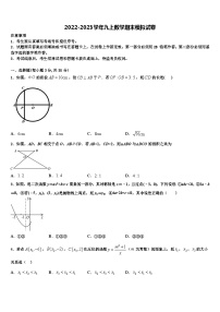 重庆市九龙坡区育才中学2022-2023学年数学九上期末考试试题含解析