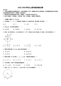 重庆市南开中学2022-2023学年数学九年级第一学期期末调研试题含解析