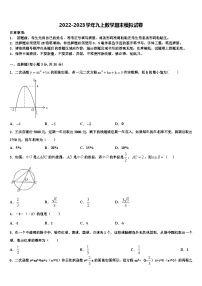 浙江省嵊州市蒋镇学校2022-2023学年数学九上期末质量跟踪监视试题含解析