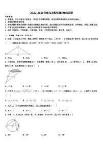 浙江省台州市第四协作区2022-2023学年数学九年级第一学期期末学业水平测试模拟试题含解析