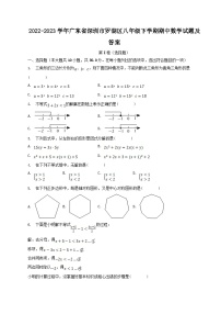 2022-2023学年广东省深圳市罗湖区八年级下学期期中数学试题及答案