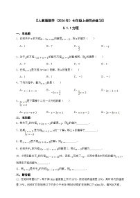 初中数学人教版（2024）七年级上册5.1 方程精品同步练习题