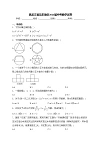 黑龙江省龙东地区2024届中考数学试卷(含答案)