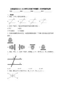 吉林省名校2023-2024学年七年级下学期第一次月考数学试卷(含答案)