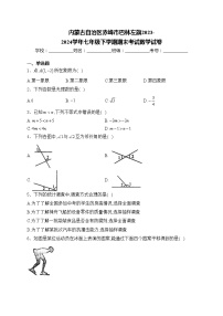 内蒙古自治区赤峰市巴林左旗2023-2024学年七年级下学期期末考试数学试卷(含答案)