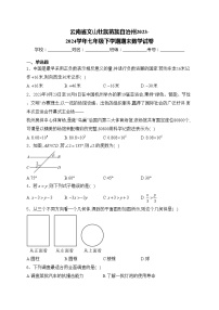 云南省文山壮族苗族自治州2023-2024学年七年级下学期期末数学试卷(含答案)