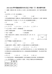 2023-2024学年福建省福州市长乐区八年级（下）期末数学试卷（含答案）