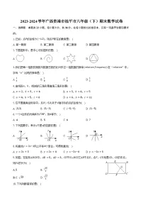 2023-2024学年广西贵港市桂平市八年级（下）期末数学试卷（含答案）