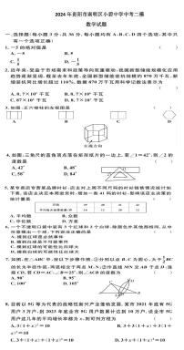 2024年贵州省贵阳市南明区小碧中学中考二模数学试题