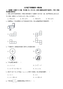 辽宁省葫芦岛市2024学年九年级下学期数学一模试卷(附答案)