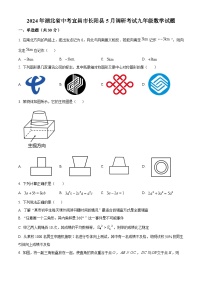 2024年5月湖北省中考宜昌市长阳县中考模拟数学试题（原卷版+解析版）