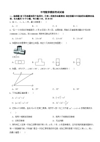 湖南省长沙市2024年中考数学模拟考试试卷(附答案)