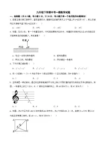 陕西省西安市西咸新区2024年九年级下学期中考一模数学试题(附答案)