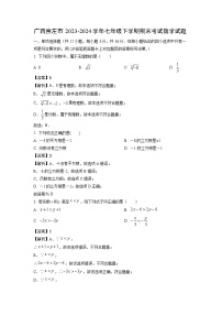 [数学][期末]广西崇左市2023-2024学年七年级下学期期末考试试题(解析版)