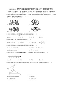 广东省深圳市坪山区2022-2023学年八年级下学期期末考试数学试卷+