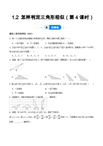 初中青岛版1.2 怎样判定三角形相似精品第4课时课后作业题