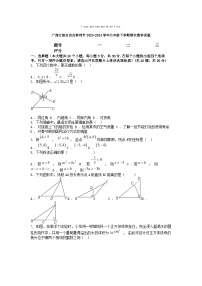 [数学][期末]广西壮族自治区柳州市2023-2024学年七年级下学期期末数学试题