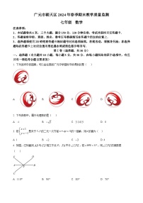 四川省广元市朝天区2023-2024学年七年级下学期期末数学试题