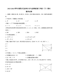 2023-2024学年内蒙古巴彦淖尔市乌拉特前旗八年级（下）期末数学试卷（含答案）