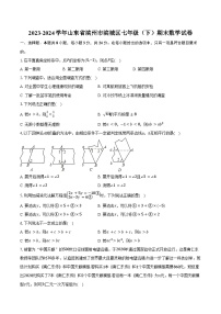 2023-2024学年山东省滨州市滨城区七年级（下）期末数学试卷（含答案）