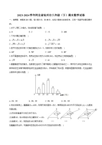 2023-2024学年河北省沧州市八年级（下）期末数学试卷（含答案）