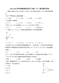 2023-2024学年海南省澄迈县八年级（下）期末数学试卷（含答案）