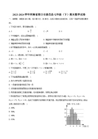 2023-2024学年河南省周口市鹿邑县七年级（下）期末数学试卷（含答案）