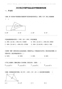 [数学]2024年辽宁葫芦岛连山区中考模拟数学试卷