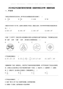 [数学][一模]2024年辽宁辽阳灯塔市灯塔市第一初级中学初三中考一模数学试卷