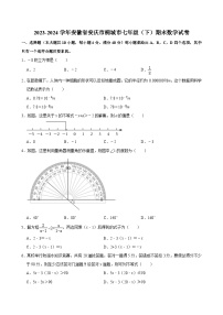 2023-2024学年安徽省安庆市桐城市七年级（下）期末数学试卷  含详解