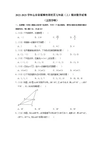 2022-2023学年山东省淄博市周村区七年级（上）期末数学试卷（五四学制）