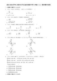 上海市长宁区延安初级中学2023-2024学年八年级上学期期末数学试题