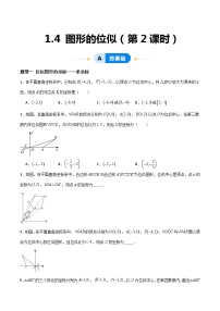 青岛版九年级上册1.4 图形的位似优秀第2课时课时作业