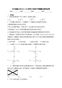 辽宁省鞍山市2023-2024学年八年级下学期期末数学试卷(含答案)