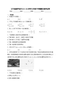 辽宁省葫芦岛市2023-2024学年七年级下学期期末数学试卷(含答案)