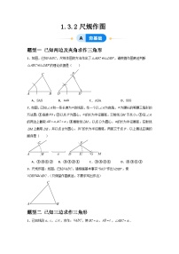 初中数学青岛版八年级上册1.3 尺规作图精品综合训练题